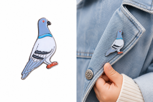 Pigeon Enamel Pin
