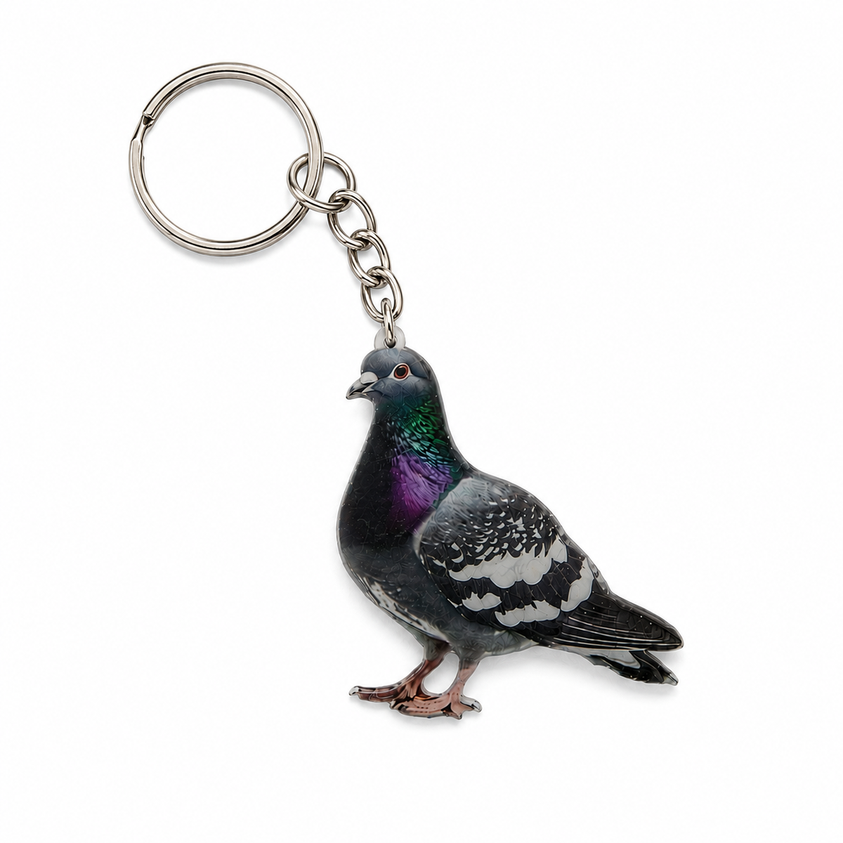 Cheesecake Pigeon Key Ring